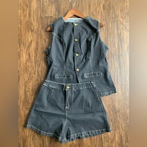 Denim 2 piece set Women's Jeans by Amazon